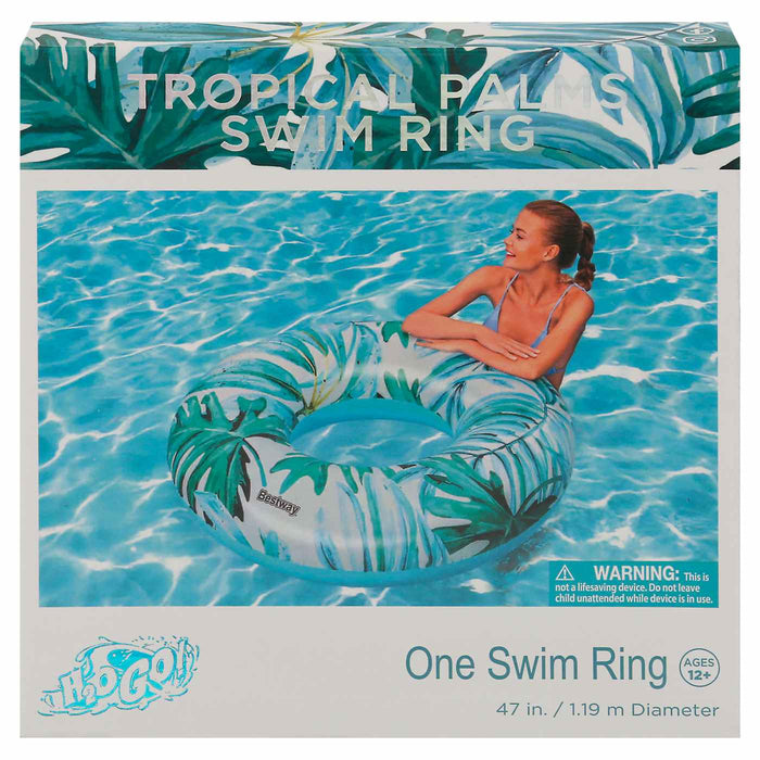 47” Tropical Palms Swim Ring