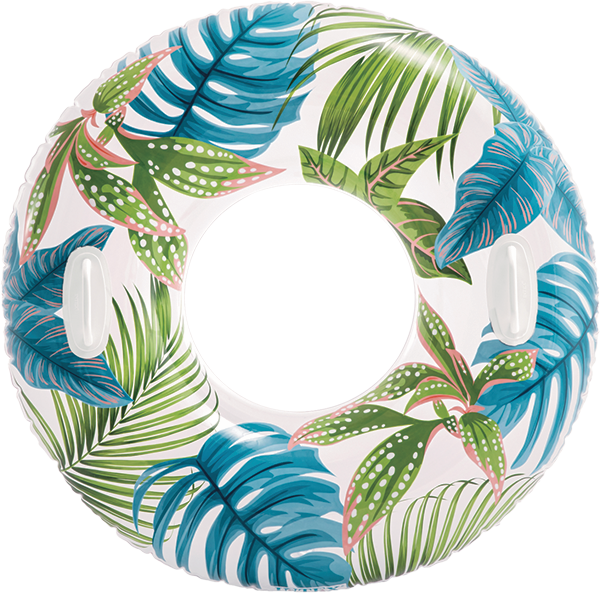 Escape to Paradise: Lush Tropical Inflatable Pool Floats by Intex