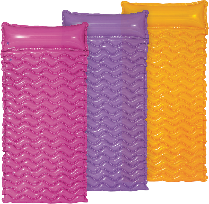 Intex Tote-N-Float Wave Mats: Inflatable Pool Loungers for Relaxation and Fun