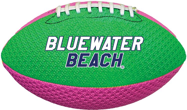 Bluewater Beach 11" Grip Textured Waterproof Football | Perfect for Outdoor Sports and Pool Toy, Beach Game