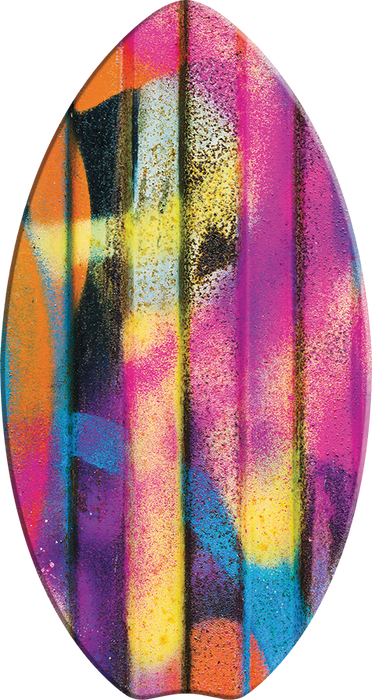 Bluewater Beach 35 Inch Wood Skimboard (5 Styles) | Beginner to Intermediate Skim Boards | Free Qwave Skimboard/Surf Board Wax